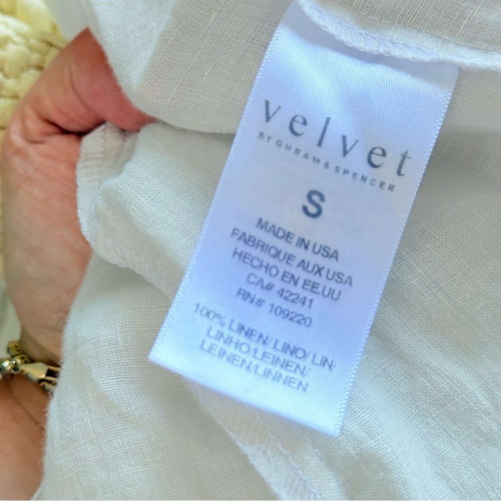 Velvet x Cleo Wade Memphis Skirt Linen Size Small - Picture 5 of 5